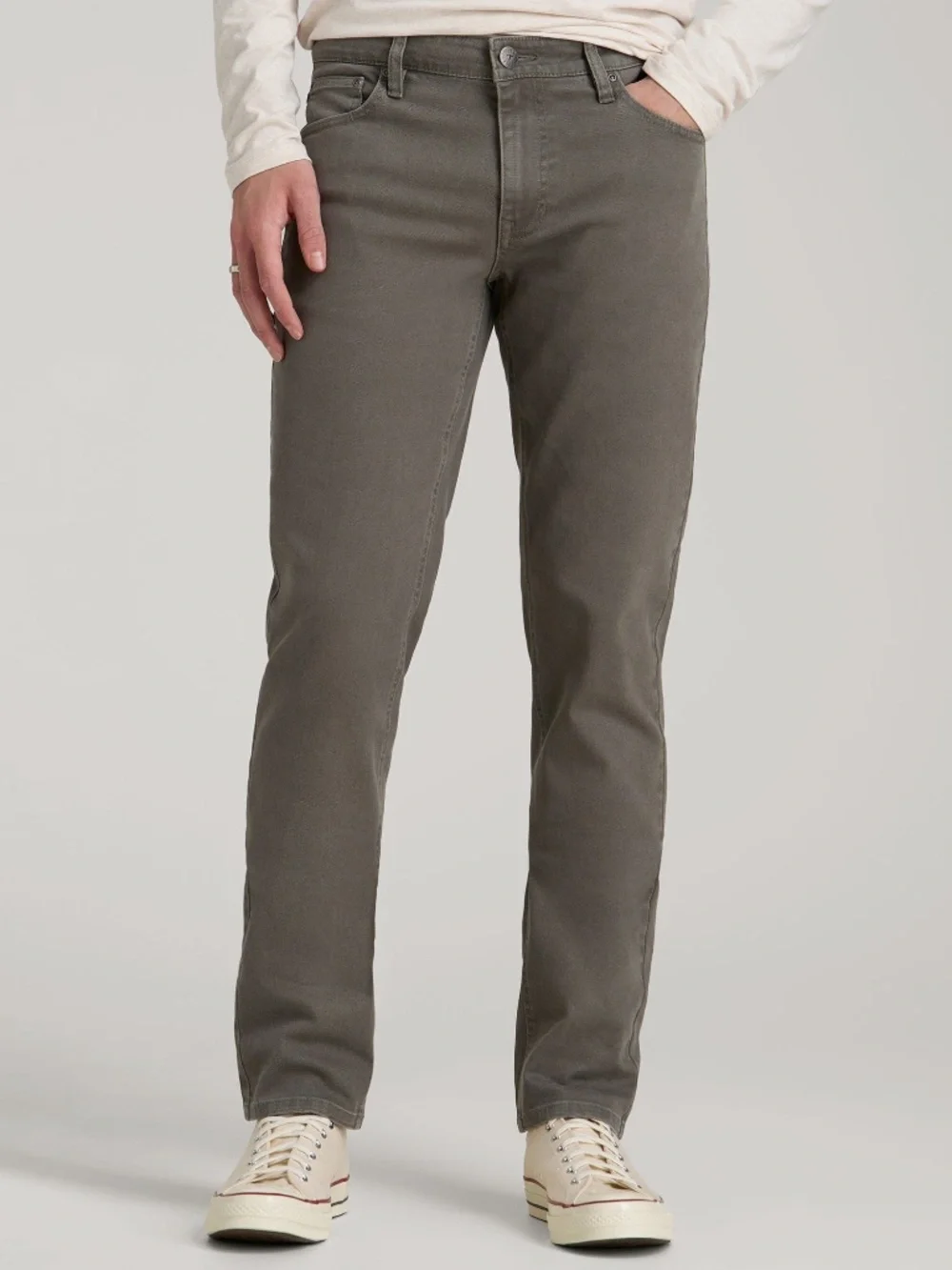 American Tall Carman Tapered Fit Colored Jeans for Tall Men in Sage Size 3232 /